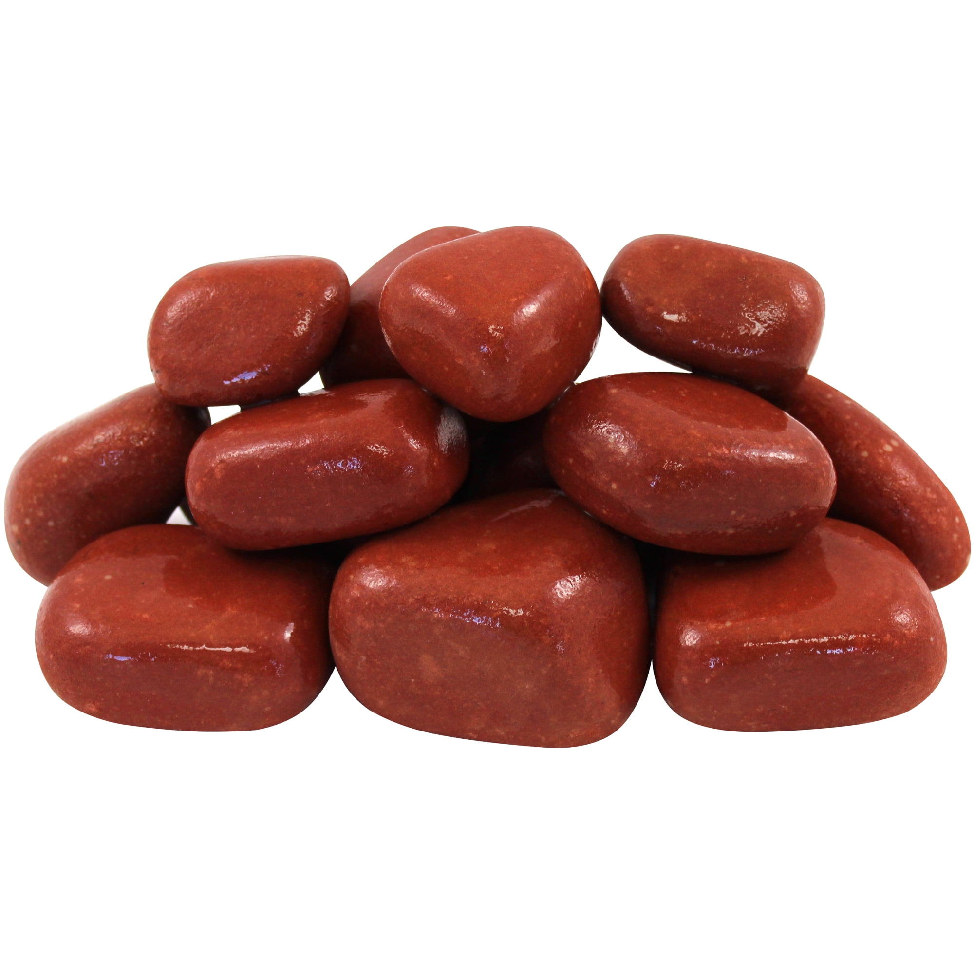 Rainforest Outdoor Decorative Natural Stone, River Pebbles, Pink, 1-3" 30lbs.
