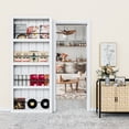 thumbnail image 2 of 36" X 84" 𝑮𝒉𝒐𝒔𝒕 𝑫𝒐𝒐𝒓 Bookshelf-Style Hidden Door with Concealed Sliding Track Hardware Kit for Opening, 2 of 8