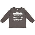thumbnail image 3 of Inktastic Kansas City Missouri Loves Me Skyline Boys or Girls Long Sleeve Toddler T-Shirt, 3 of 5