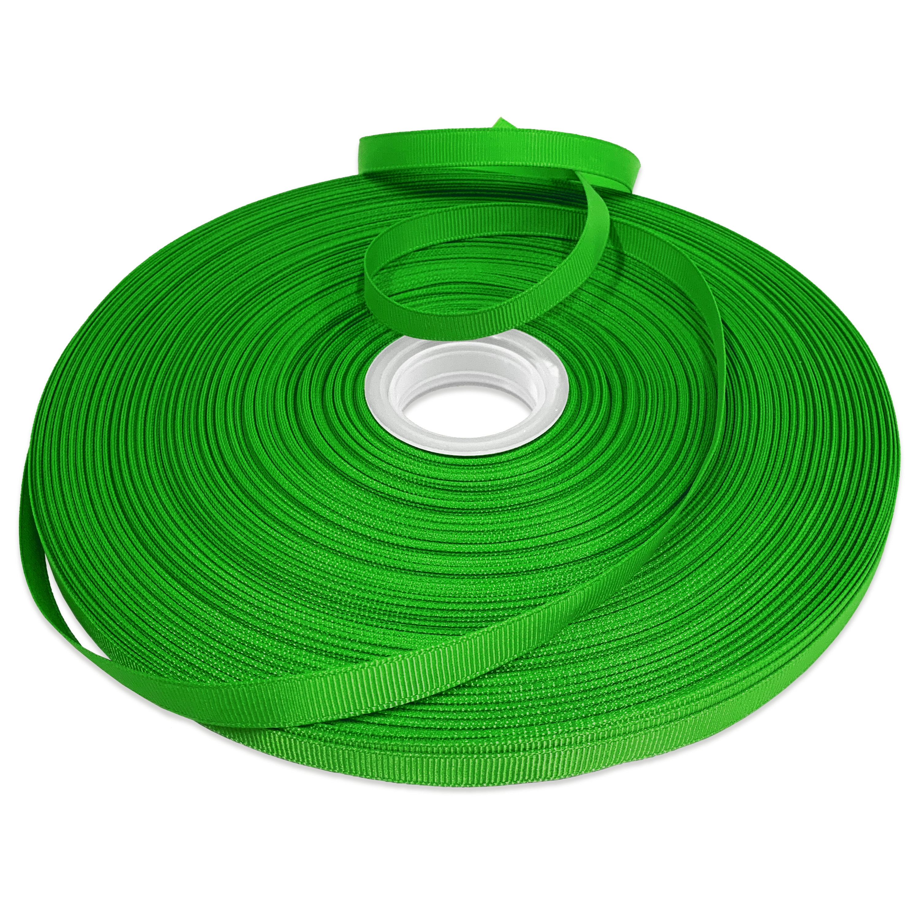 Emerald Green Grosgrain Ribbon, 3/8" x 100 Yards by Gwen Studios
