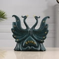 thumbnail image 2 of Estatua de cisne moderna, figura de resina, escultura animal, arte artesanal, coleccionable para Azul, 2 of 9