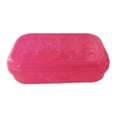 thumbnail image 2 of Sterilite Plastic Transparent Pencil Case, Pink, 2 of 2