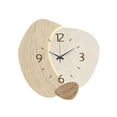 thumbnail image 3 of Reloj de pared nórdico, reloj decorativo para decoración del hogar, reloj colgante de pared fácil de leer, decoración de pared sencilla para oficina, madera, 3 of 8