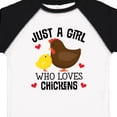 thumbnail image 4 of Inktastic Just a Girl Who Loves Chickens Girls Toddler T-Shirt, 4 of 5