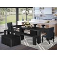 thumbnail image 3 of Luxe by East West Furniture 5-piece Modern Dining Table Set a Rectangular Kitchen Table, 3 of 3