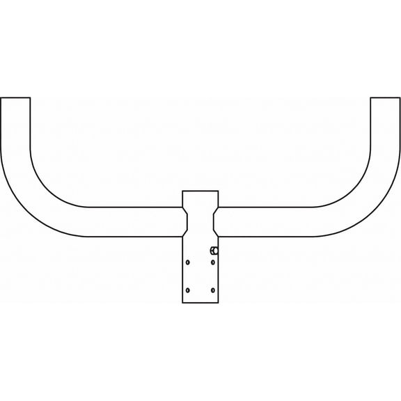 Exo Pole Bracket,Steel Housing,30"L,2-3/8"W  BHH-2180-PT20-DB