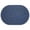 Dark Blue, variant on Placemats Set of 4, Heat Resistant Oval Faux Leather Place Mats 12x 17 Inch, Waterproof Wipeable PU Placemat for Kitchen Dining Table, Indoor & Outdoor, Brown