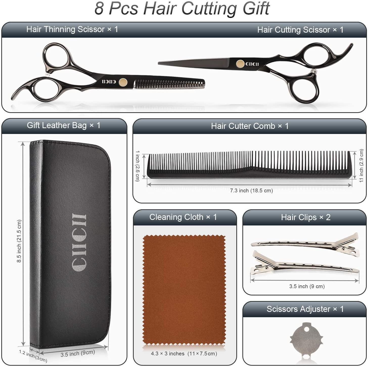 Hair Scissors Kit Perfect For Hair Thinning Cutting And - Temu