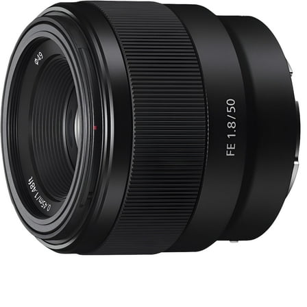 Sony SEL50F18F - Lens - 50 mm - f/1.8 FE - Sony E-mount - for Cinema Line; a VLOGCAM; a1; a1 II; a6700; a7 IV; a7 V; a7C; a7C II; a7CR; a7R V; a9 III