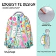 thumbnail image 5 of Boho Style Bookbag for Women - Retro Floral Print Backpack with 17" Laptop Compartment | Spacious Campus Backpack for School, Work & Commuting, 5 of 6