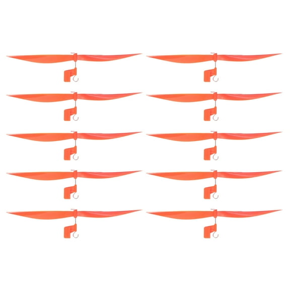 Uxcell Plastic Propeller, Propeller Props Blade with Hooks Helicopter Kit 7" Fold Resistant for STEM Activities Powered Airplanes DIY Science(Orange, Pack of 10)
