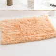 thumbnail image 2 of CSCHome Dog Bed Washable Soft Plush and Fluffy Ultra Cozy Pet Mat for Small Medium Dog Kitten Bed Mat(Apricot), 2 of 5
