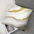 thumbnail image 7 of Acheng  Grey Gold Marble Throw Pillow Covers Modern Abstract Marble Texture Decorative Pillows Case Soft Cushion Covers for Couch Sofa Bed Home Decor Set of 2 18x18in, 7 of 7