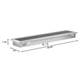 thumbnail image 2 of 12" x 54" Stainless Steel Floor Trough Drain, 14-Gauge with Subway-Style Grating & Removable Drain Basket, NSF Listed (KM-FTG-1254), 2 of 9