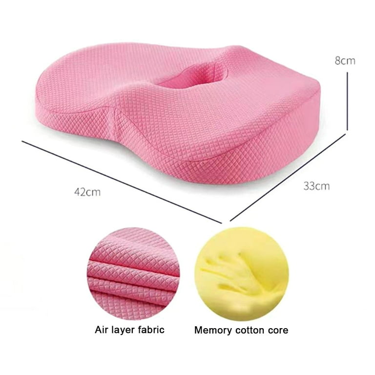 Premium Soft Hip Support Pillow Memory Foam Massage Chair Mat for Home