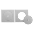 thumbnail image 1 of Uxcell 2 piezas de cubiertas de pared de tubería 51 mm/2" ID cuadradas removibles con tapa de agujero redondo, plateadas, 1 of 5
