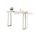 thumbnail image 5 of Kings Brand Furniture Claude Narrow Console Table Perfect for Sofa Table, Entryway Table for Hallway (White), 5 of 5