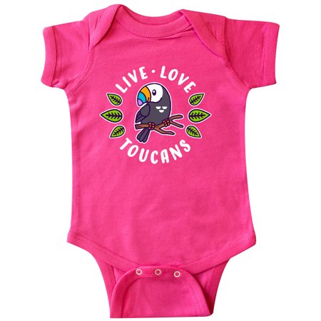 

Inktastic Live Love Toucans Gift Baby Boy or Baby Girl Bodysuit