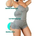 thumbnail image 2 of Sexyfree Women Pajama Set Sexy Lace Trim Cami and Side Slit Shorts Sleepwear V Neck Pjs Nightwear, 2 of 4