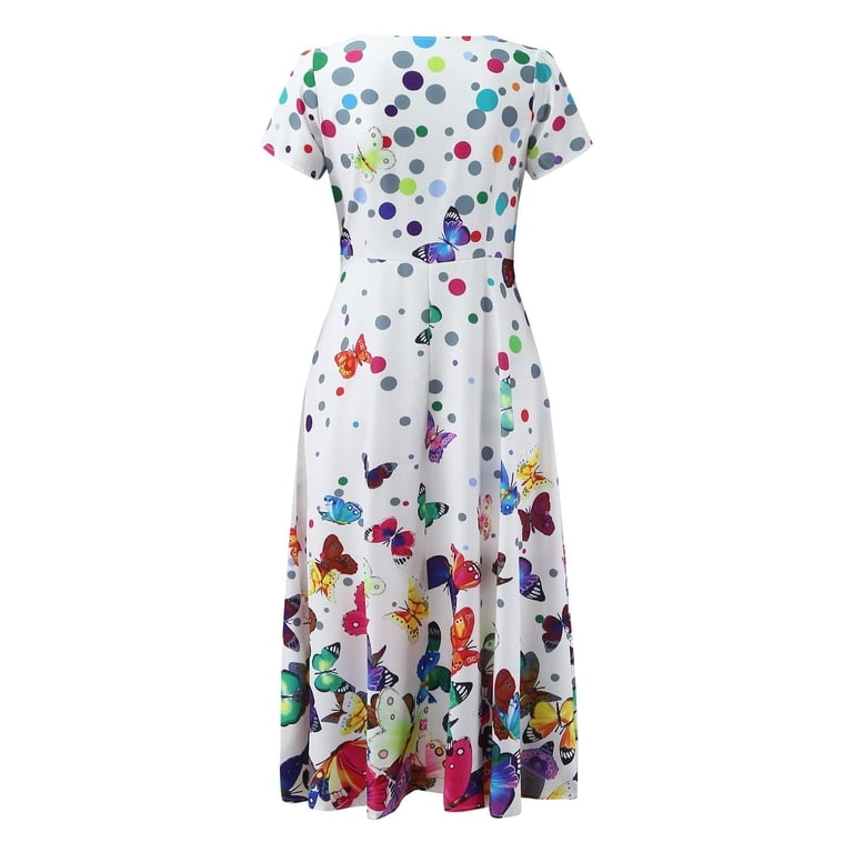 flare dresses for sale Polka Dot Flare Midi Dress