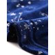 thumbnail image 5 of Plus Size Blouses for Women Sweetheart Neck Long Sleeve Stars Velvet Top 4X Dark Blue, 5 of 6