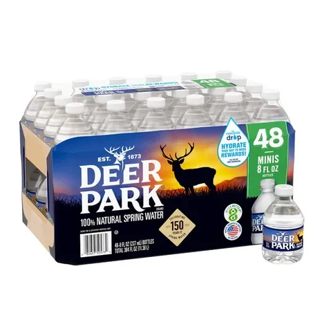 DEER PARK Natural Spring Water, 8 oz Bottles (48 Count)