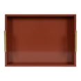 thumbnail image 6 of Kate and Laurel Lipton Decorative Modern Rectangular Tray, 16.5 x 12.25, Red and Gold, Chic Serving Tray for Storage, Organization, and Display, 6 of 8