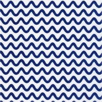 Shason Textile 45" x 3 yd Cotton Polyester Blend Geometric Sewing & Craft Fabric, Blue and White