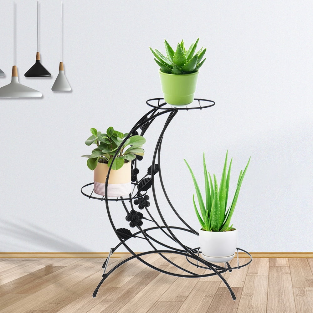 3 Tier Plant Stands Indoor Metal Shelf Stand Outdoor