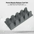 thumbnail image 4 of Psoas Muscle Release Tool, Reduce Tension Psoas Massager 5 Sections  for Gym Grey, 4 of 7