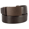 thumbnail image 3 of Men's Leather Ratchet Belt, one size 24"-56" Waist, Automatic Click, Adjustable Buckle, Gift Box by CANDOR AND CLASS (A01Z Brown), 3 of 8