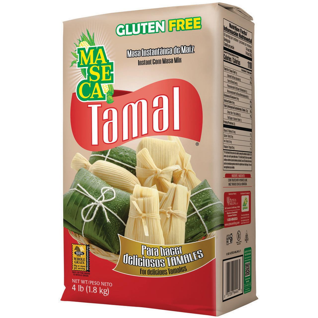 Maseca Tamal Mezcla de Masa de Maíz Instantánea sin Gluten 4.4 lb