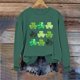 thumbnail image 4 of Tops de Cuello Redondo para las Mujeres Día de San Patricio Impreso Manga Larga Suéter Suéter Acogedor Invierno, Suéteres de Invierno para las Mujeres, 4 of 6