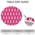 thumbnail image 6 of Pink Breast Cancer Round Fitted Tablecloth with Elastic Edge,Dining Table Cover Waterproof,Outdoor Round Tablecloth for Camping,Dining,Indoor and Outdoor, 6 of 7