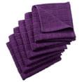 thumbnail image 1 of DII Basic Terry Collection Solid Windowpane Dishcloth Set, 12x12, Eggplant, 6 Piece, 1 of 10