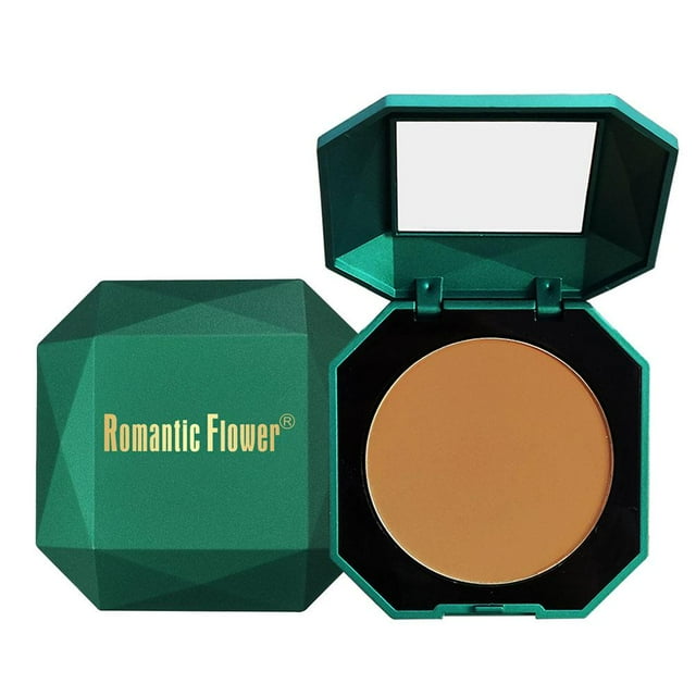 SharkTRUE 6 Colors Waterproof Dark Pressed Powder,Dark Skin Powder Matte Natural Powder