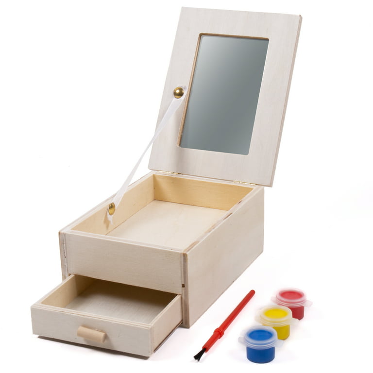 Go Create Wooden Jewelry Box with Paint Set, Arts & Crafts, Unisex, 6+ 