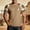 Khaki, variant on YANGXINX Men's Summer T Shirts Western Cowboy Graphic Print Short Sleeve Crew Neck Top Vintage Stylish Classic Fit Casual Tees