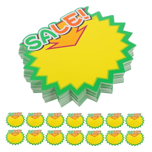 unbranded  100 Pcs Medium Label Blank Sign Explosive Price Tag