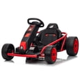 thumbnail image 1 of VOLTZ TOYS 24V Drift Go Kart for Kids, High-Speed Outdoor Electric Racer with Upgraded Dual 775 Motors, 13 km/h Motorized Ride-On Toy with Racing Seat Belt, Red, 1 of 8
