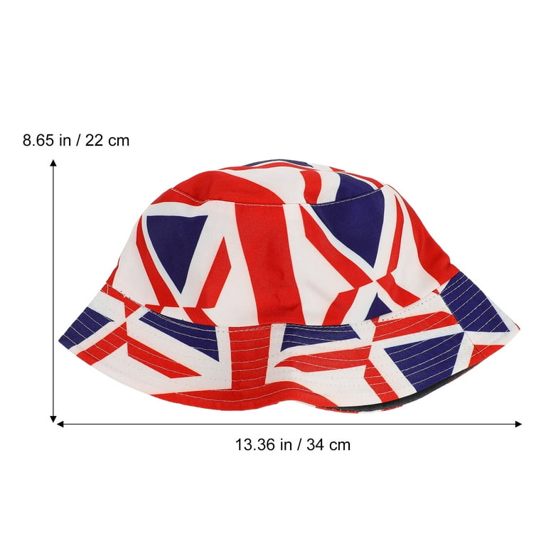 3pcs UK Flag Bucket Hat Outdoor Fisherman Caps Fashion Sun Bucket Hat for  Women Men 
