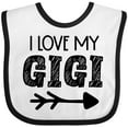 thumbnail image 3 of Inktastic I Love My Gigi with Arrow Boys or Girls Baby Bib, 3 of 4