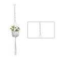 thumbnail image 2 of Support de Pot de Fleurs Intérieur Extérieur Panier Suspendu Corde en Coton Support de Pot de Plante, 2 of 8