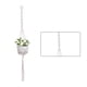 thumbnail image 1 of Yuarrent Cestas colgantes 100 hechas a mano, soporte para plantas, macramé, colgador de plantas, maceta para colgar en la pared interior, soporte para Jardín y Patio No.11 Yuarrent HA001777-11, 1 of 1