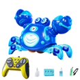 thumbnail image 1 of Outdor Remote Controlled Mechanical Crab Robot 2.4G Blowing Remote Control 360° Rotating LED Lights And Music Children's ., 1 of 5