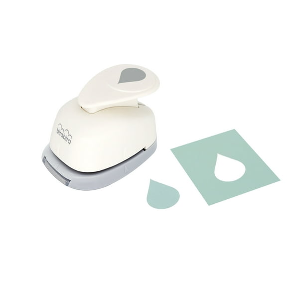 Bira Craft 1 inch Tear Drop Droplets Shape Lever Action Craft Punch for Paper Crafting Scrapbooking
