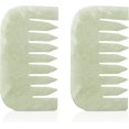 thumbnail image 1 of 2PCS Jade Combs Masaje para el pelo y el cuero cabelludo Herramienta de masaje facial Herramienta multifuncional para la cabeza Mano Regalo para el cuidado de la cabeza (Estilo cuadrado), 1 of 7