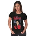 thumbnail image 4 of Michael Jackson King of Pop Thriller Womens Slim Fit Graphic Tee Brisco Brands S, 4 of 5