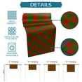thumbnail image 7 of Table Runner Dresser Scarves 36 Inch Long, Christmas Green and Red Lattice Linen Dining Table Runners Braided Texture Buffalo Plaid Tabletop Scarf for Wedding Holiday Party Kitchen, 7 of 7