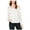 Off-White - white, variant on bar III Womens Solid Button Down Blouse, Red, X-Small